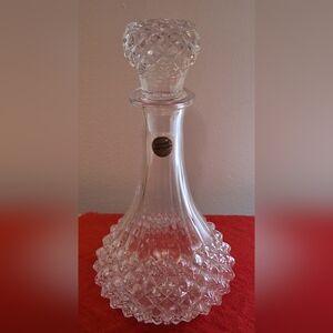 Vtg Cristal D' Arques-Durand Longchamp FRANCE Crystal Decanter with Stopper.